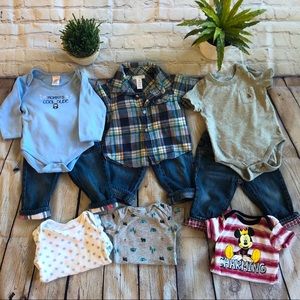 Small Lot Baby Boy Clothes 6-12 months